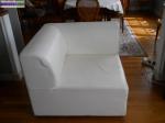 Divan d'angle blanc - Miniature