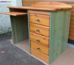 Bureau en pin massif - Miniature