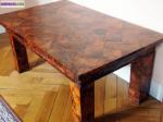 Table basse, en thuya massif - Miniature