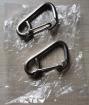 Nautisme etc lolt de 2 gros mousquetons inox marine  - Miniature