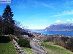 Vue dominante sur le lac d'annecy à 180° - Miniature