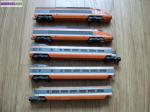 Jouef ho - tgv pse, lot de 2 motrices et 3 wagons - Miniature