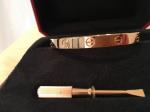 Cartier bracelet love or rose + certificat - Miniature