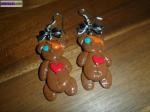 Boucles d'oreille ourson - Miniature