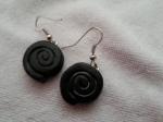 Boucles d'oreilles reglisse rond - Miniature